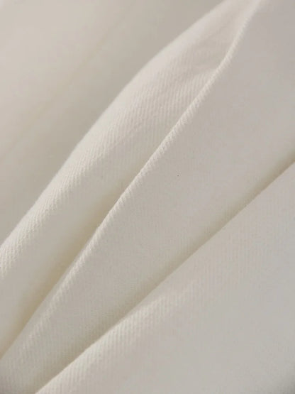White Pants For Women Cotton Formal High Waist