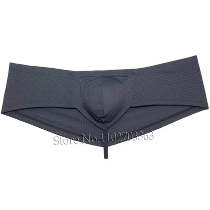 Men's Sexy Plaid Hipster Boxer Briefs  Pouch