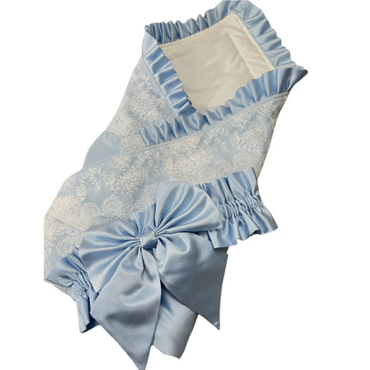 Boys/Girls French Lace Essential Receiving Blanket Ultra-Soft