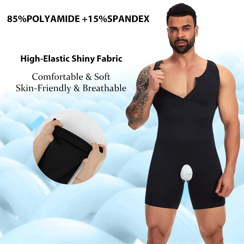 Men's Compression Bodysuit Tummy Control