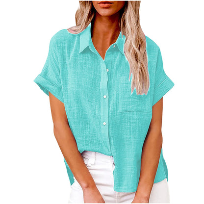 Woman Loose Casual Camisas Mujer Blouse