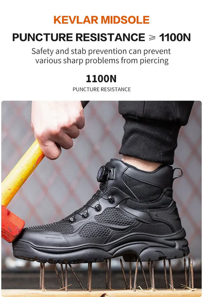 Men's Safety Work Boots Steel Toe Indestructible