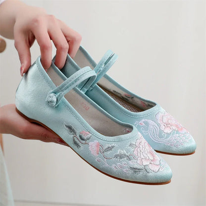 Women Casual Zapatos Vintage Cloth Single Shoes