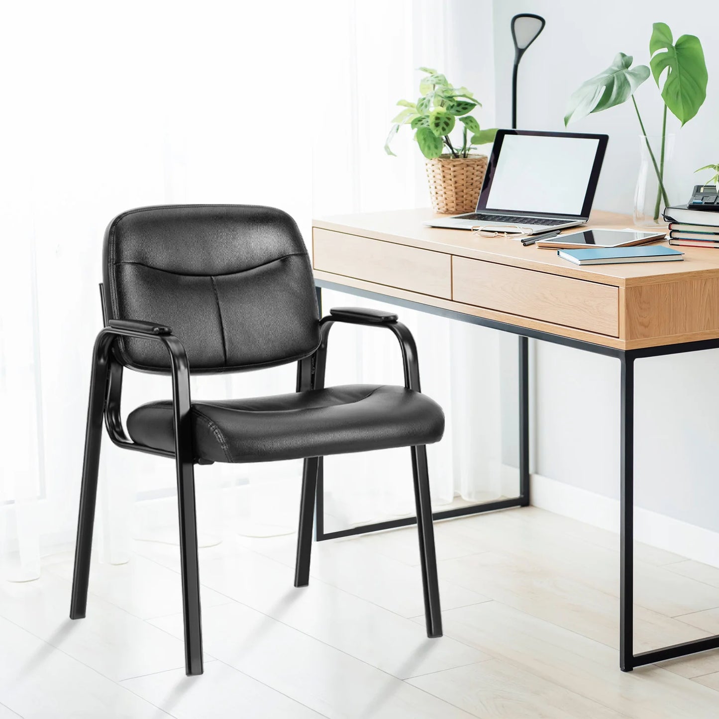 Pu Leather Office Waiting Room Guest Chair