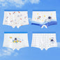 4PCS Teen Boys Breathable Soft Antibacterial Underwear