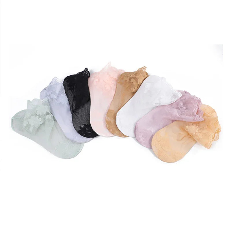 Women's Lace  Ankle Cut Sock