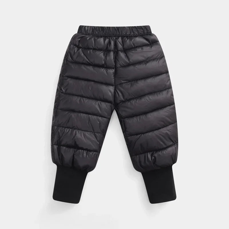 Down Pants Boys Girls Thick Warm Trousers