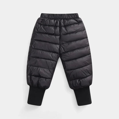 Down Pants Boys Girls Thick Warm Trousers