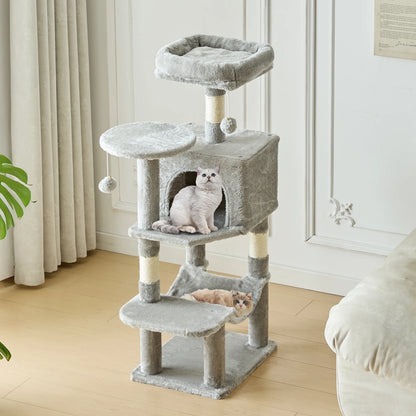 Tall Multi-Cat Climbing Tower for Pet Furniture
