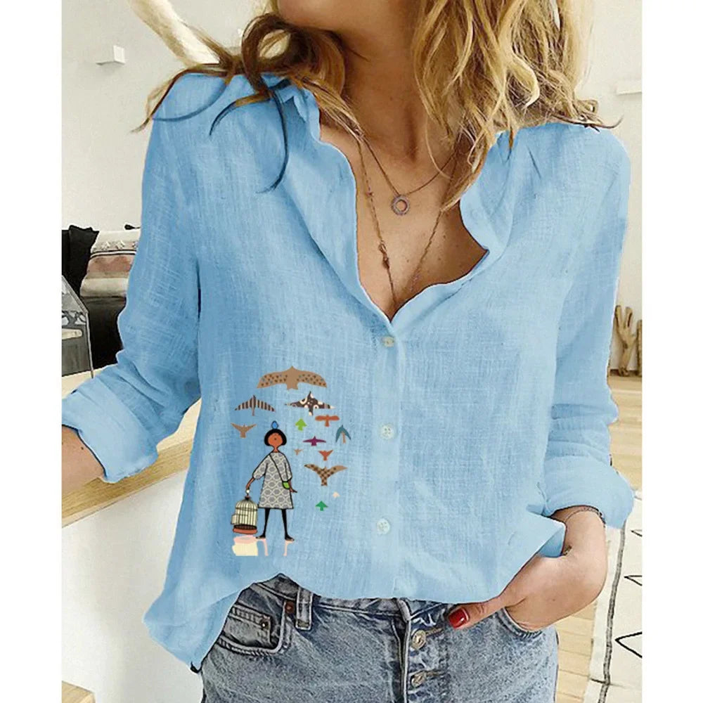 Women Cotton Linen Casual Fashion Elegant Streetwear