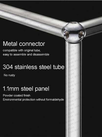 Modular DIY Metal TV Stand Cabinet Storage