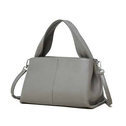 Hifashion Cowhide Genuine Leather Tote Handbags Women