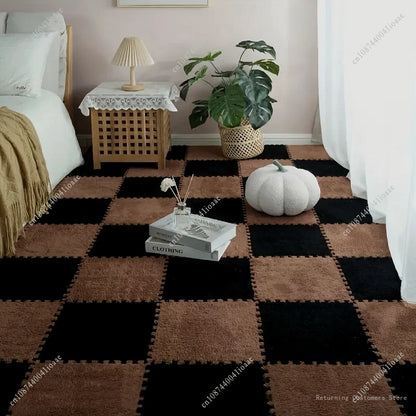 12Pcs Thickened Foam Interlocking Carpet Puzzle Mat Rug