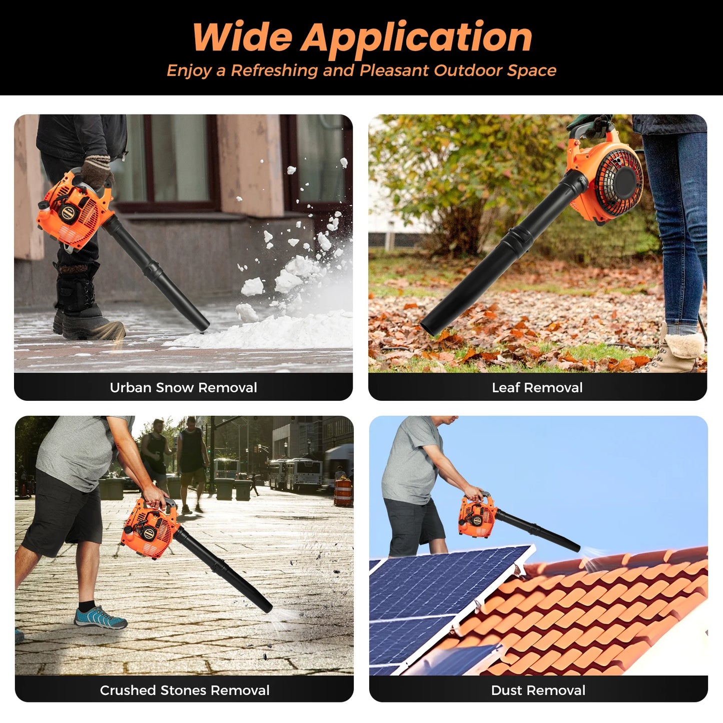 Commercial Handheld Gas Leaf Blower Cleaning Tool