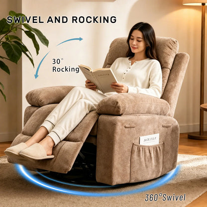 Rocking Recliner Chair, Modern Glider Recliner