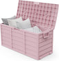 75 Gallon Outdoor Storage Box, Lockable Plastic