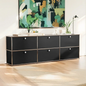 Sideboard Storage Shelf Furniture Stainless Steel