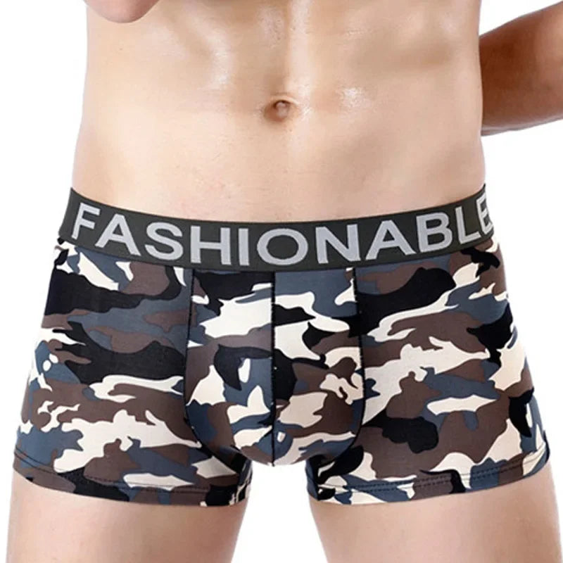 Men Camoflage Cotton Boxer Shorts Underwear