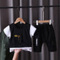 2 Pcs Baby Boys/Girls ClothesbShort Sleeve Cotton