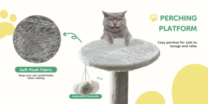 Tall Multi-Cat Climbing Tower for Pet Furniture