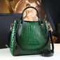 Genuine Leather Women Handbags Fashion Crocodile Print