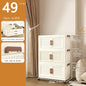 Foldable Plastic Storage Cabinet, Easy Assembly