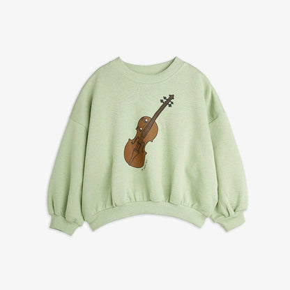 Nordic Style Music Symbol Printed Dress Sweatershirt