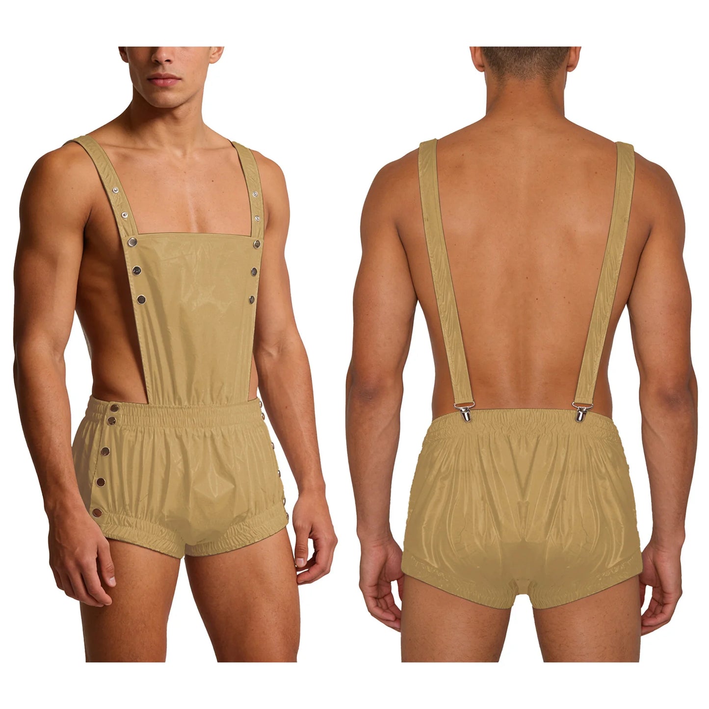 Mens Tear Away Backless, Nightclub Party Jumpsuit