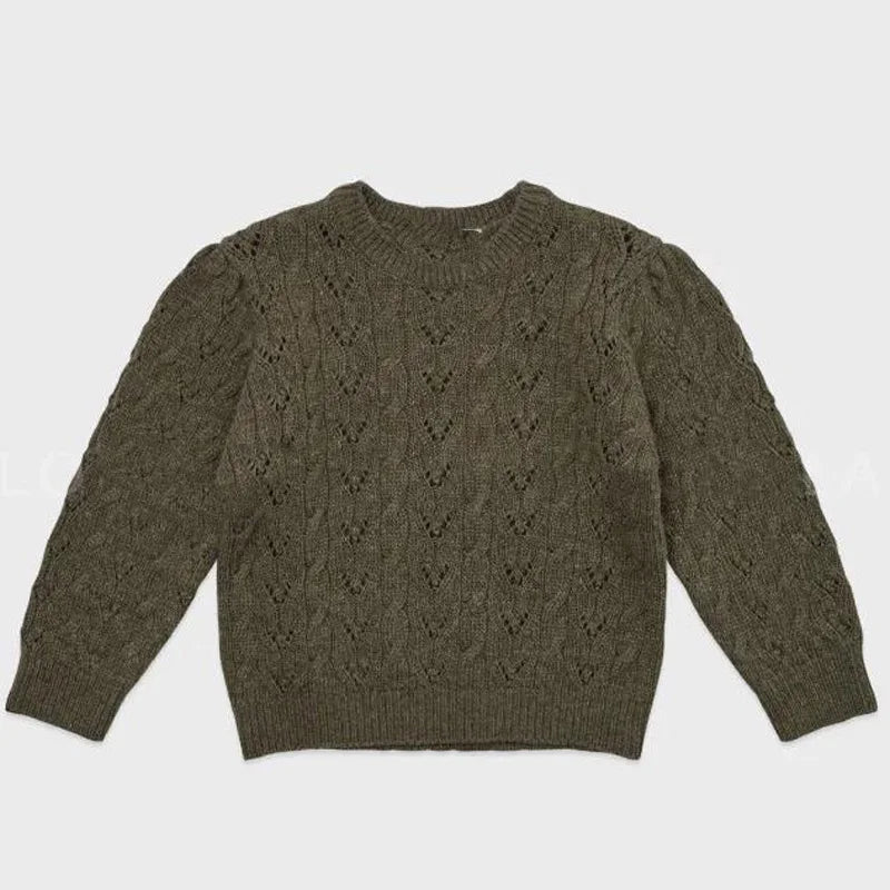 Long Sleeve Girls Top Pant Suit