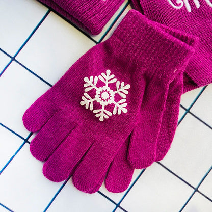 Magic Elsa Cartoon Scarf Hat glove