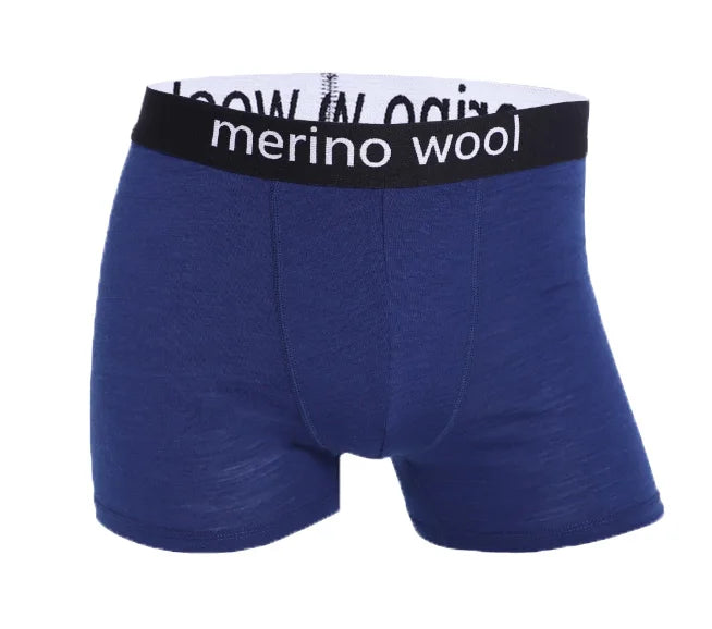 Men Merino Wool Boxer Briefs Soft Breathable