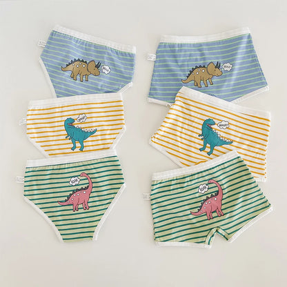 3PCS Young Girls/Boys Cute Cotton Briefs Boxers Underwear