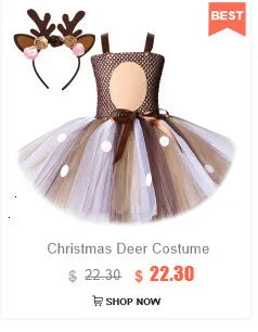 Rainbow Circus Costume Tutu Dress for Girls