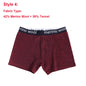 Mens Merino Wool Boxer Brief Breathable Fitness