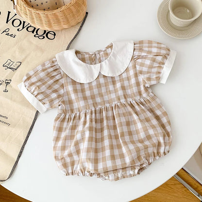 Infant Baby Girls Embroider Sleeveless Rompers