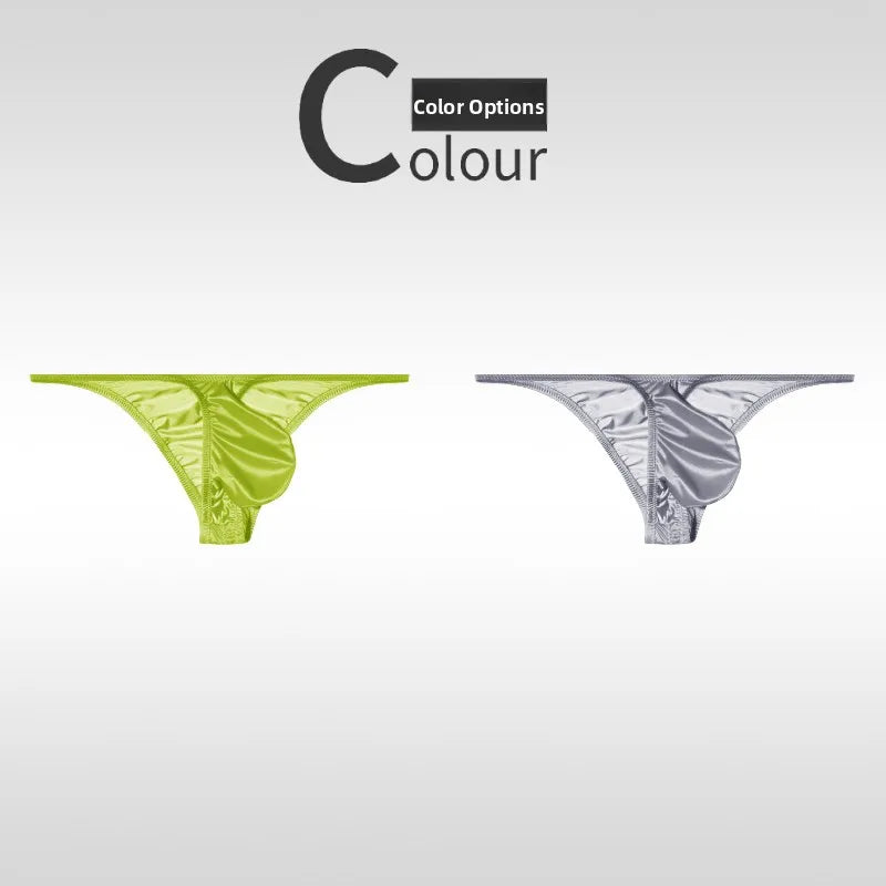 Low Waist Ice Silk Smooth Men's e Underwear