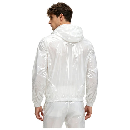 Mens Waterproof Hooded Breathable Raincoat