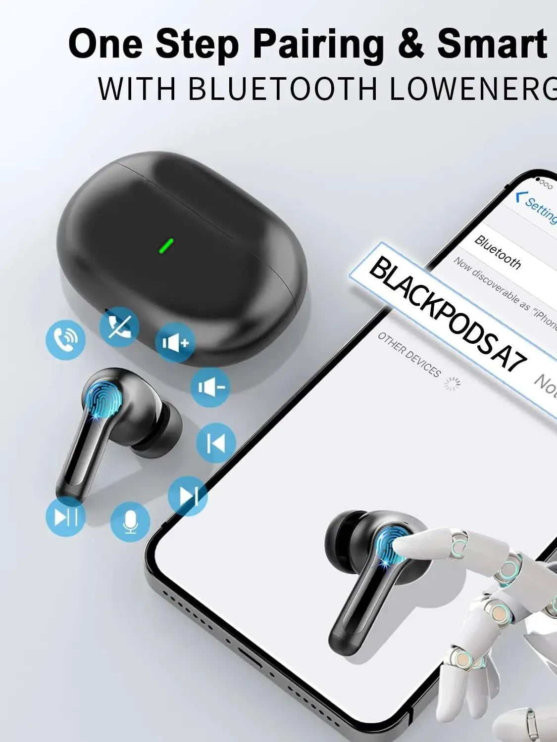 Earphone Buds Wireless Earbuds Pods In-ear Headphones