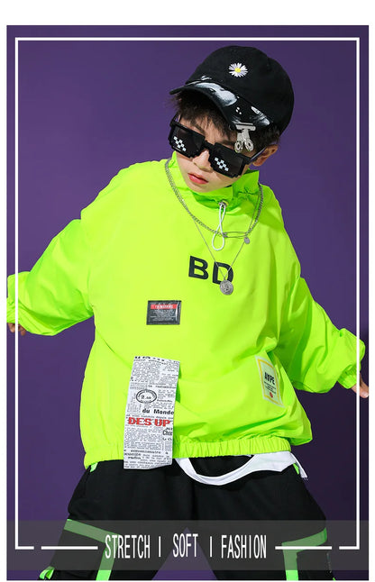 Boys/Girls Hip Hop Jacket Cargo Pants Child Pullover
