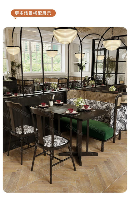 Western Dining Table and Chair Cafe Hotel