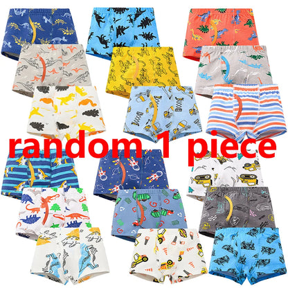8 pcs Boys Boxer Briefs Sets 2025 New Kids Cartoon Underwear
