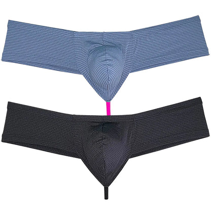 Men's Sexy Plaid Hipster Boxer Briefs  Pouch