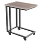 Wood Sofa Table Portable Rolling with Wheels