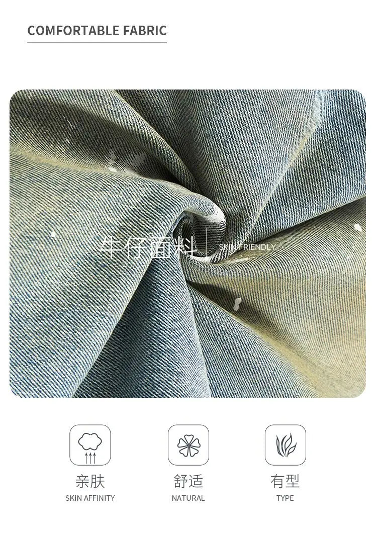 Men, Straight Loose Wide-Leg Trendy Brand