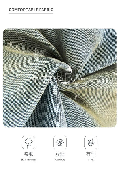 Men, Straight Loose Wide-Leg Trendy Brand