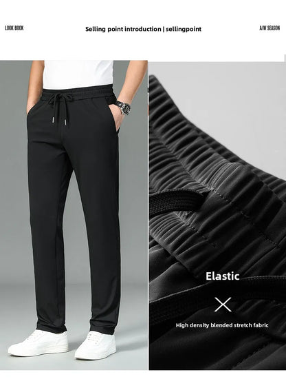 Silk Stretch Casual Fashion Long Pants Pencil