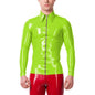 Mens Fashion Zipper Long Sleeve Jacket Turn-down Collar
