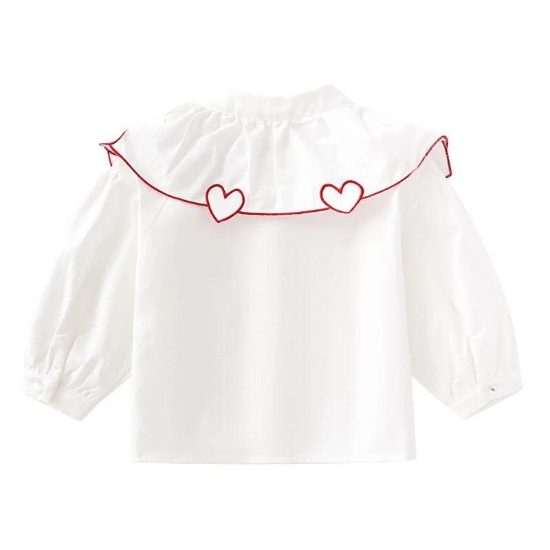 Girls Long Sleeve Loving Heart Shirt