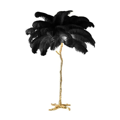 Luxury Feather Floor Standing Lamp Mood Light