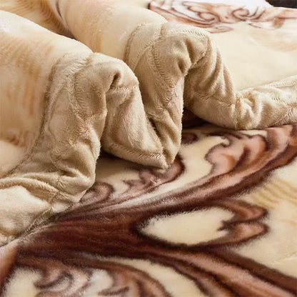 European Style Warm Raschel Blanket High End